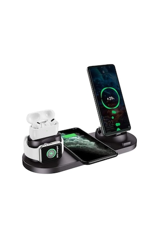 Daytona iOS Iwatch Airpods Apple Uyumlu iPhone Samsung Kablosuz Şarj Standı (487219479)