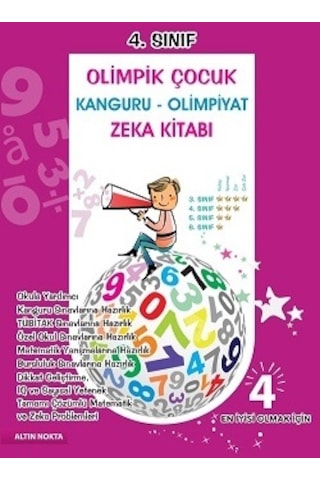 Altın Nokta 4. Sınıf Olimpik Çocuk Zeka Kitabı Altın Nokta 4. Sınıf Olimpik Çocuk Zeka Kitabı
