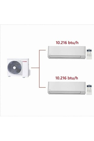 Toshiba 2M 10000 Btu + 10000 Btu Iç Üniteli Multi Klima