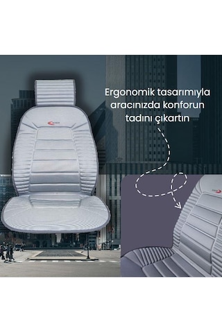 Space Oto Koltuk Minderi, Renault Araçlarla Uyumlu 2'li Set Özel Tasarım Minder Premium 001