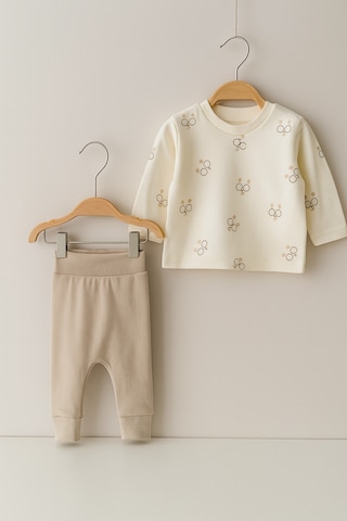 Bear Hugs Pijama Takımı Toprak