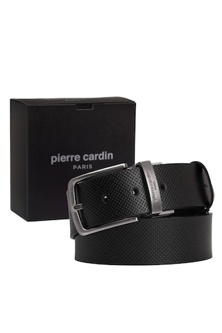 Pierre Cardin Çift Yönlü Deri Erkek Kemer En 4 Cm Pc4099 Siyah