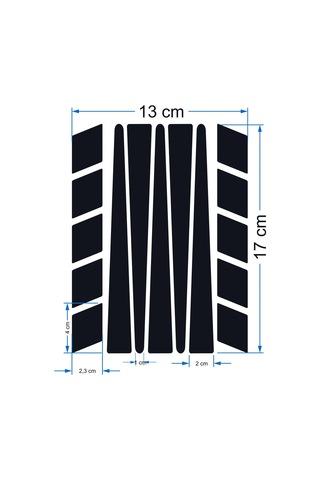 Şerit Tasarımlı Floresan Sarı Motosiklet Kask Sticker Çınar Extreme