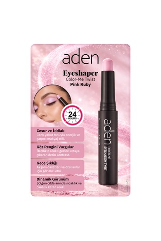Aden Eyeshadow Twist - Asansörlü Göz Farı 03 Pink Ruby Pembe Yakut 0