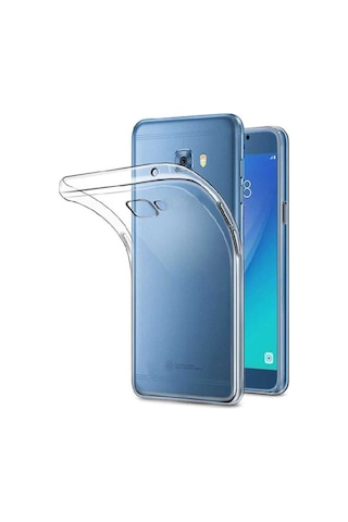 Samsung Galaxy Uyumlu C9 Pro Kılıf Şeffaf Silikon Hibrit Case (390127920) Renksiz