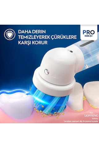 Oral-B Vitality Pro Lion King Özel Seri Çocuklar İçin Şarj Edilebilir Diş Fırçası