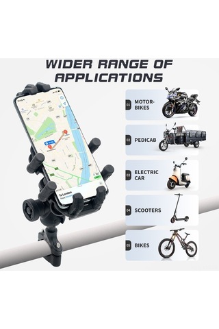 Yulong Ximistore9 360 Ayarlanabilir Titreşim Önleyici Motosiklet Siyah