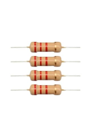 2.2k Ohm 1/4 Watt Direnç 10 Adet Pcs