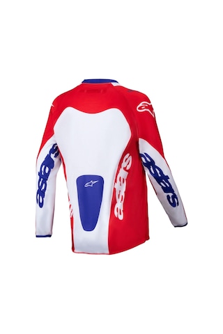 Alpinestars Youth Racer Veil Off-road Genç Motosiklet Jerseyi Kırmızı Beyaz Mavi
