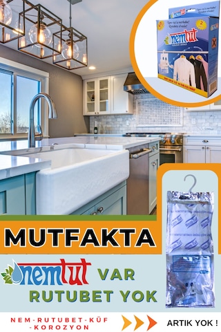 Mutfaklara Özel Gıda Ve Eşyaları Nem Rutubet Ve Buhardan Koruma