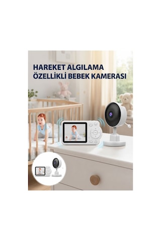 Yakınlaştırma Özellikli Gece Görüşlü Bebek İzleme Kamerası Yeni Nesil Renk
