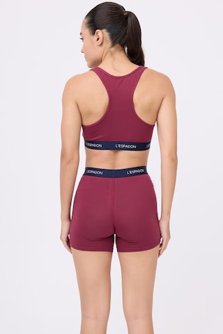 Athleshorts Yüksek Bel Kadın Uzun Boxer Şort-3272 Bordo