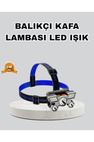 Outdoor Ve Gece Balıkçılığı İçin Led Kafa Lambası - Usb Şarjlı 60 Ayarlanabilir Far Çok Renkli
