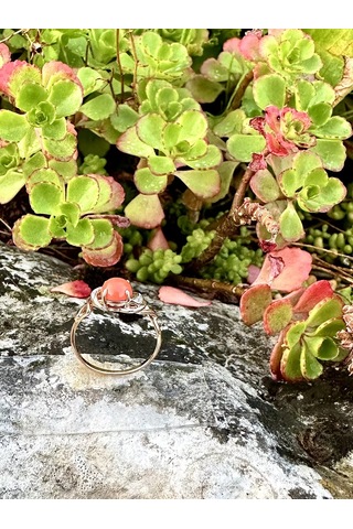 Elana Preslenmiş Koral İle Yüzük 189064390 Diğer