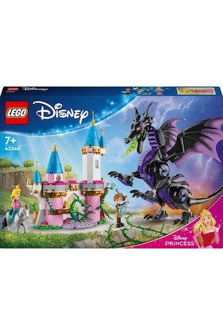 LEGO® │ Disney Princess Malefiz’in Ejderha Formu 43240 - 7 Yaş & Üzeri Çocuklar için Yaratıcı Oyuncak Yapım Seti (583 Parça)