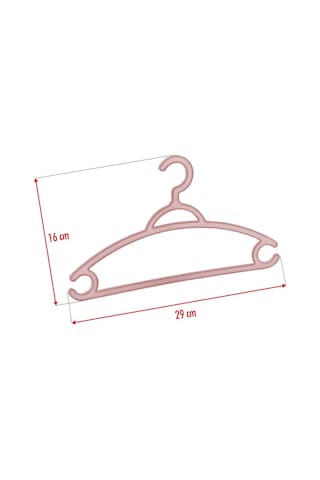 6 Lı Bebek Askısı & Bebek Gardırop Askısı Pembe Set Pembe