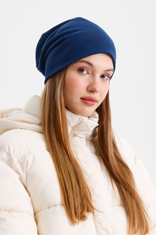 Butikgiz Termal %100 Pamuklu Soft 2 Stil 1 Arada Bere Premium Cuts Serisi Açık Lacivert