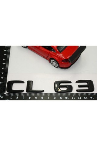 CL 63 Bagaj Parlak Siyah ABS 3M 3D Yazı Logo