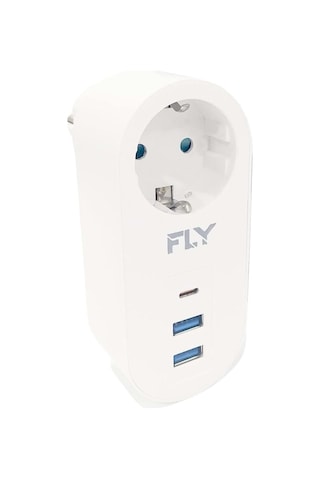 Fly 3400-01 Akım Korumalı 3 Usb Çıkış Hızlı Şarjlı Topraklı Priz Diğer