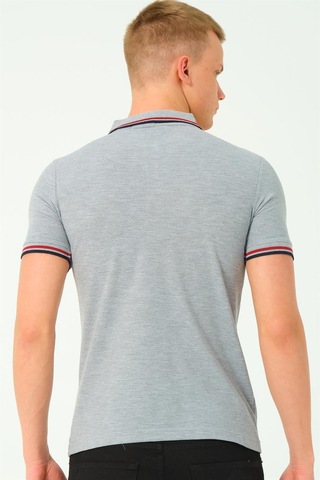 T8594 Dewberry Erkek T-shırt-gri-2