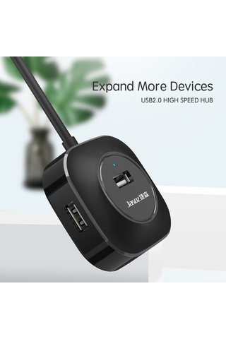 Springsun Dizüstü Bilgisayar İçin Usb Şarj Portlu Yüksek Hızlı 4 Portlu Usb2.0 Hub Çoklu Arayüzlü Hub Genişletici Konsantratörü