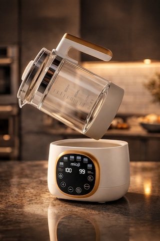 Mioji Mio K99 Çok Fonksiyonlu Isı Kontrolü LED Ekranlı Elektrikli Mama Kettle