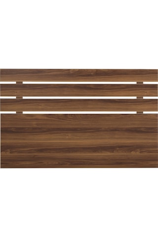 Pasifichome Huga Çift Kişilik Yatak Başlık Ceviz 180 Cm / 180 Cm Baza Başlık