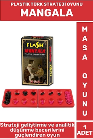 Özel Eğlenceli Strateji Analitik Düşünme Becerisi Geliştirici Masa Oyun Takımı Plastik Flash Mangala