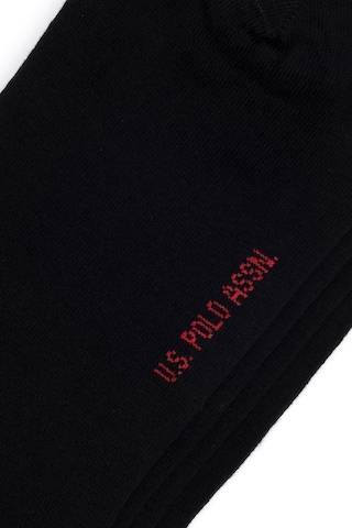 U.S. Polo Assn. Erkek 2'li Patik Çorap Siyah