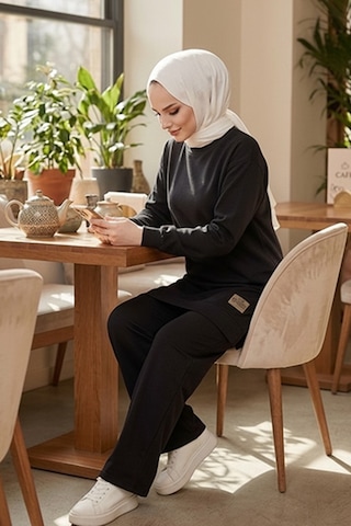 Bestenur Arma Detaylı İkili Takım 1730 - Siyah