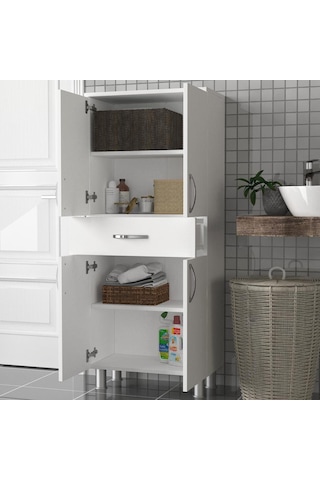 Dekorister Arizona 4 Kapaklı 1 Çekmece Çok Amaçlı Dolap Çok Renkli