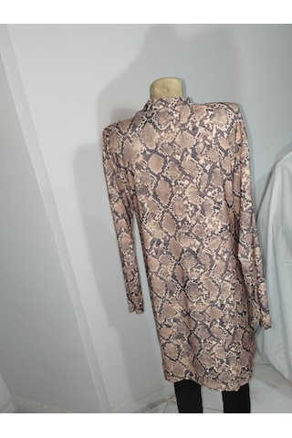 Mesa Mayo Battal Tam Leopar Elbise Mayo Leopar