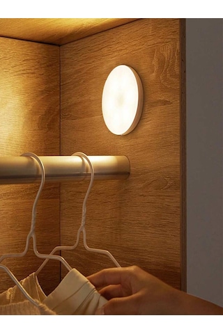 2 Adet Sensörlü Kabin Led Işık - Usb Şarjlı, Gün Işığı Beyaz, Mıknatıslı Kolay Kurulum