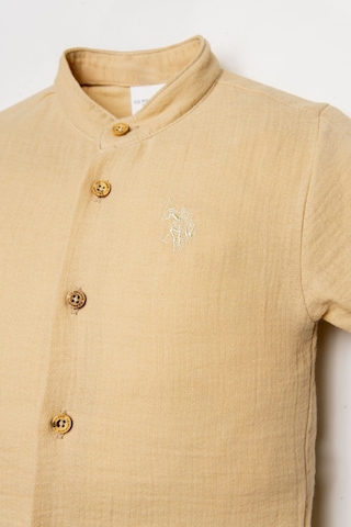 U.S. Polo Assn. Erkek Bebek Bej Şort Takım Bej