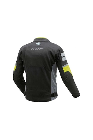 T.ur Etna Hydroscud Tourıng Ceket Gri Neon Sarı