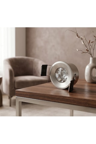 5 Adet Cata Ct 5270 Yıldız 1.5w Sıva Altı Led Spot Satin Kasa Beyaz Işık 6400k Saten