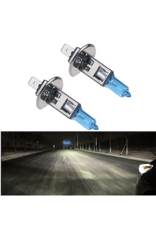 2 Adet H1 Model 12v/55w Halojen Ampul Seti 2'li