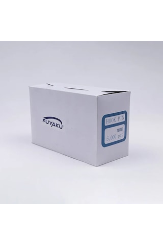 Fuyaku 25 Mm Hook Pin Açık Kanca Kılçık Etiketleme Plastiği Şeffaf 5.000 Adet