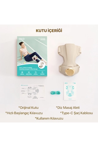 SKG WS500 Akıllı Diz Masaj Aleti/Robotu - Isı Terapisi & Termoterapi - Eklem Konforu