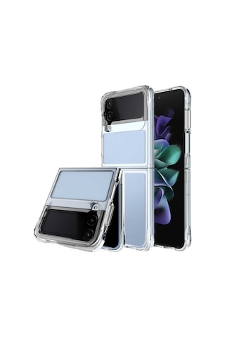 Galaxy Z Flip 4 Kilif Zore Vonn Seffaf Sert Silikon Kilif 559771673