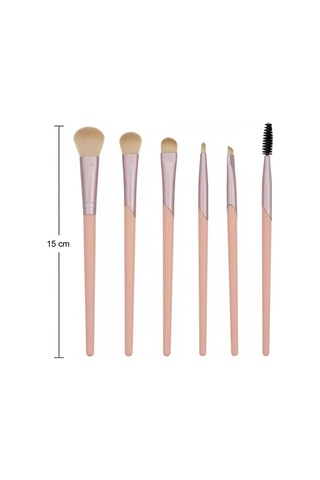 Brush Luxe Collection 6 Parça Profesyonel Makyaj Fırça Seti, Ultra Yumuşak Doğal Kıllı Sentetik, Allık, Far, Kapatıcı, Eyeliner Ve Kaş Şekillendirici