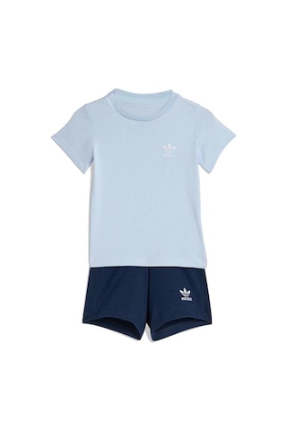 Adidas Bebek Mavi Eşofman Short Tee Set Ke2355
