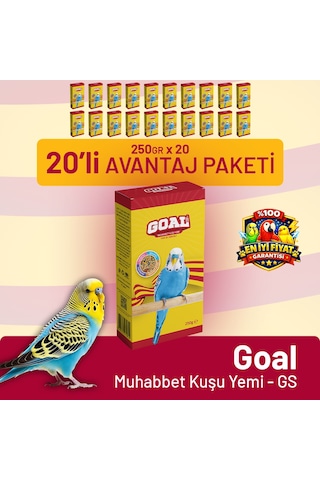 Goal Muhabbet Kuşu Yemi/gs 250 G - 20 Adet 250 G