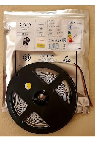 Cata Ct-4481 10 Çipli Şerit Led Aydınlatma - Yüksek Işık Güçlü İç Mekan Ekstra Parlak Günışığı Şerit L