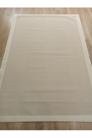 Çam Halı Sisal 9427 Krem / Bej Bordürlü Jüt Sisal Kilim