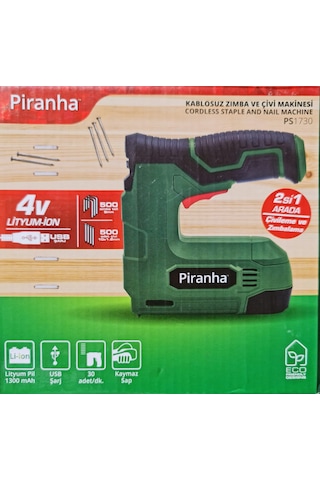 Piranha PS1730 Şarjlı Zımba ve Çivi Çakma Makinesi