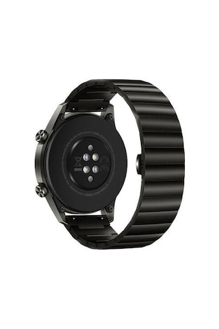 Oppo Watch 46mm 22mm Yandan Klipsli Paslanmaz Çelik Kordon + Metal Kordon Dönüştürücü