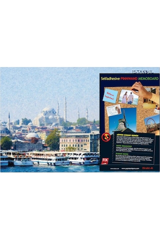 Yapışkanlı Pano/İstanbul, Manzara 33X48 Cm.