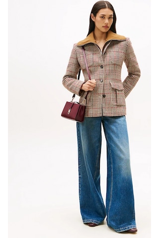 Tommy Hilfiger Sezonluk Dokulu Kadın Kadın Gri Blazer Ceket Ww0ww466560og Gri