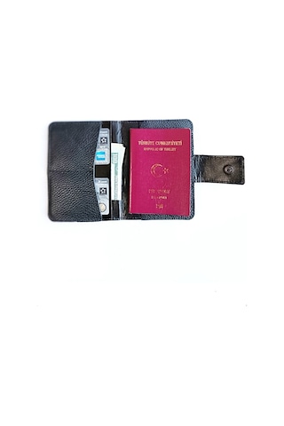 Vip Gift Pasaport Kılıfı Pasaportluk Hakiki Deri Pembe